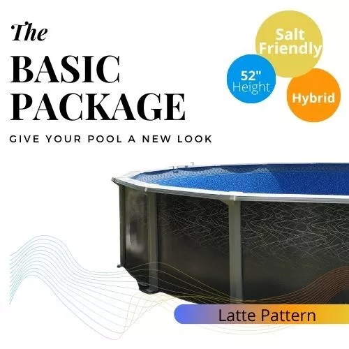 12' Latte complete pool, Liner and Skimmer