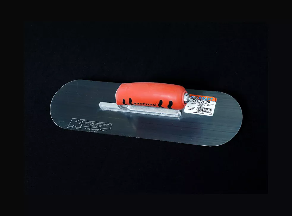 14” x 4” Round Edge Trowel