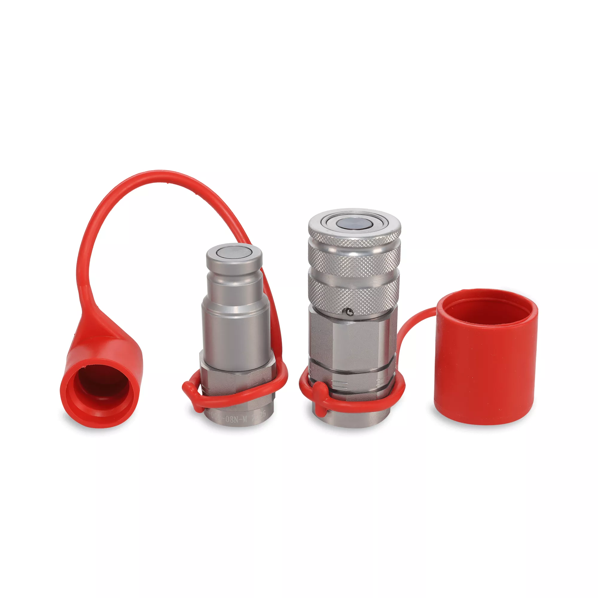 3/8″ Flat Face Hydraulic Quick Connect Fittings Set - 1/2″ NPT Port | Magister Hydraulics
