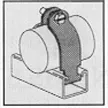 4" Unistrut Pipe Clamp for Mounting 4" SS Membrane Housings