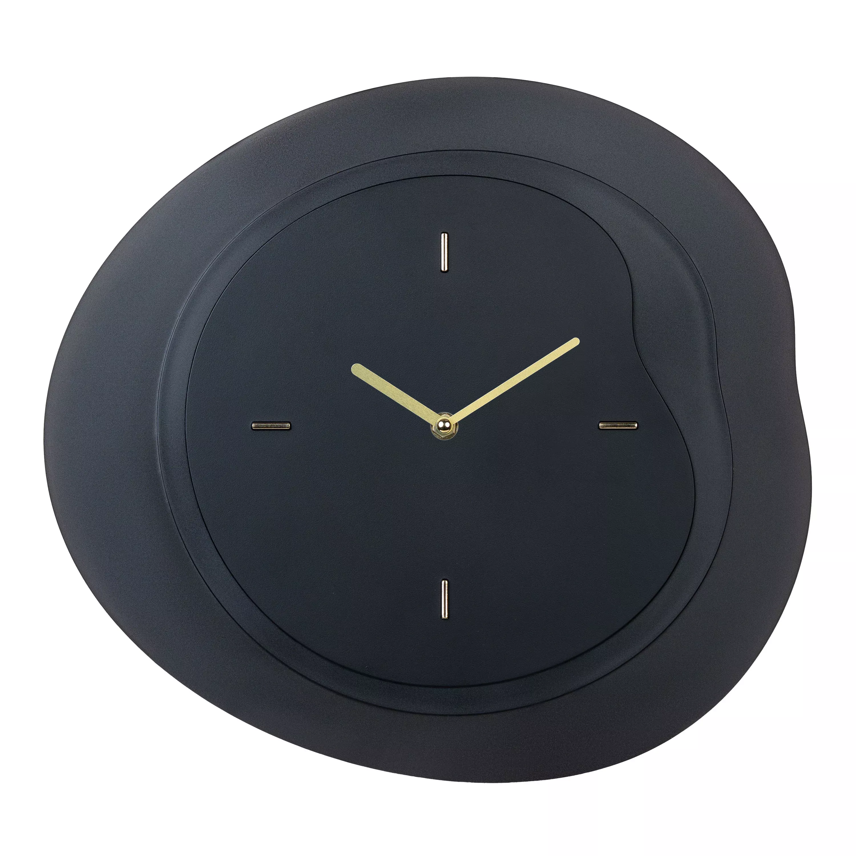 404-3039B 15.2-inch Drift Wall Clock - Black