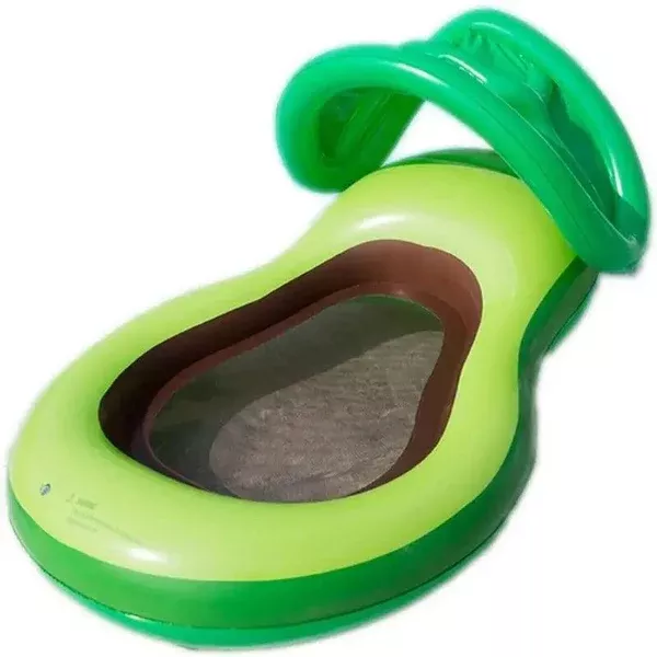 Avocado Pool Float with Canopy