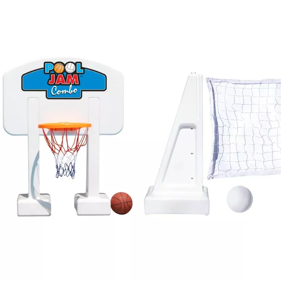 Basketball et volleyball pour piscine creusée