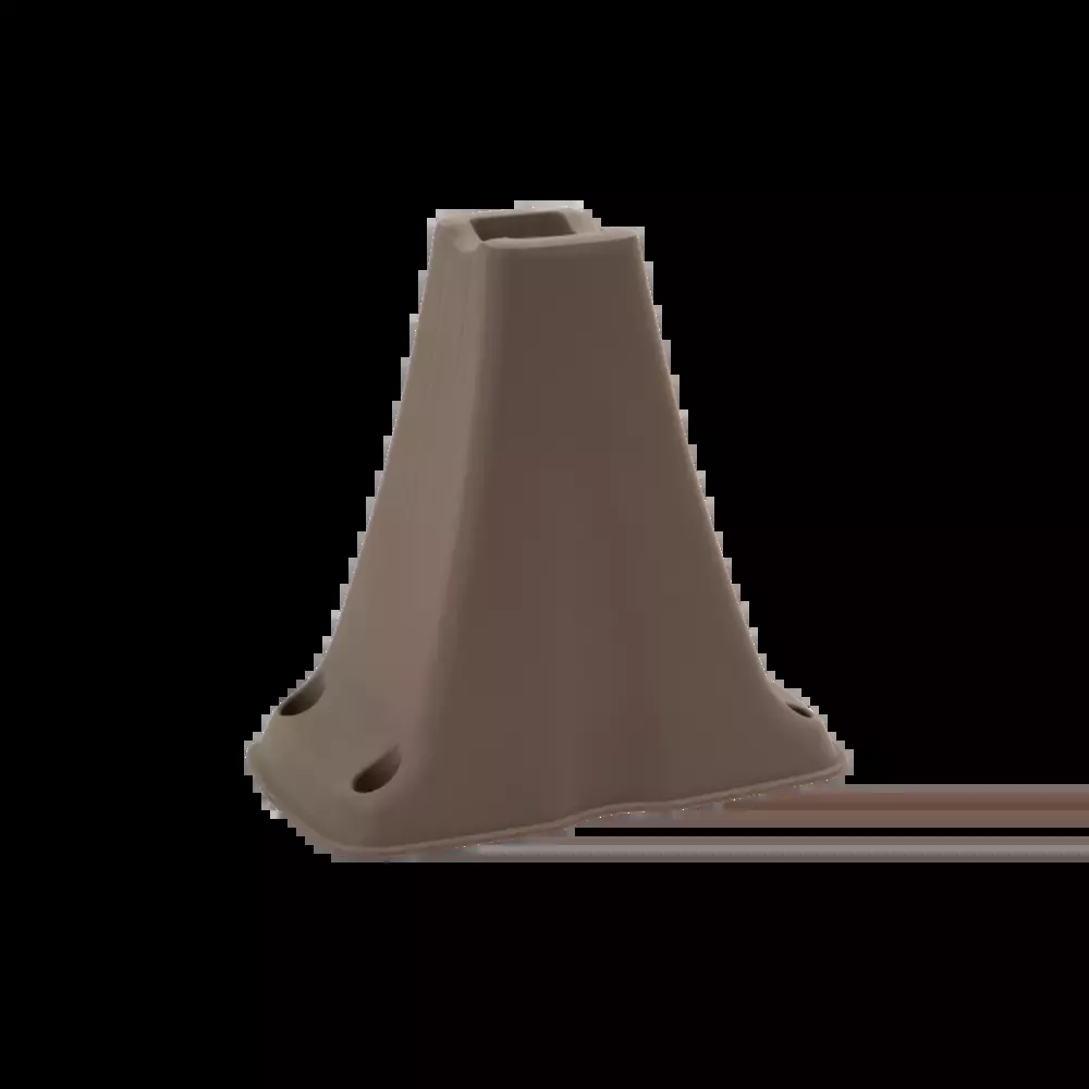 Canoe Seat Support Cone in Brown