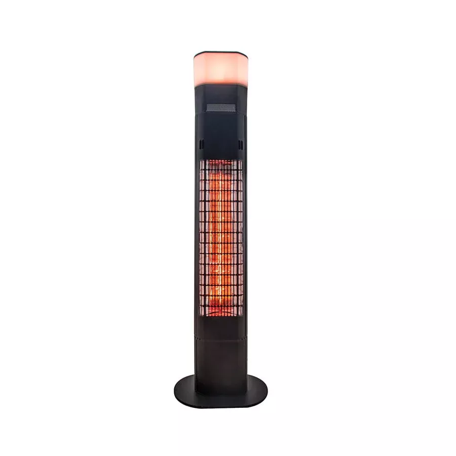 Chauffe-terrasse infrarouge sur pied - Éclairage LED