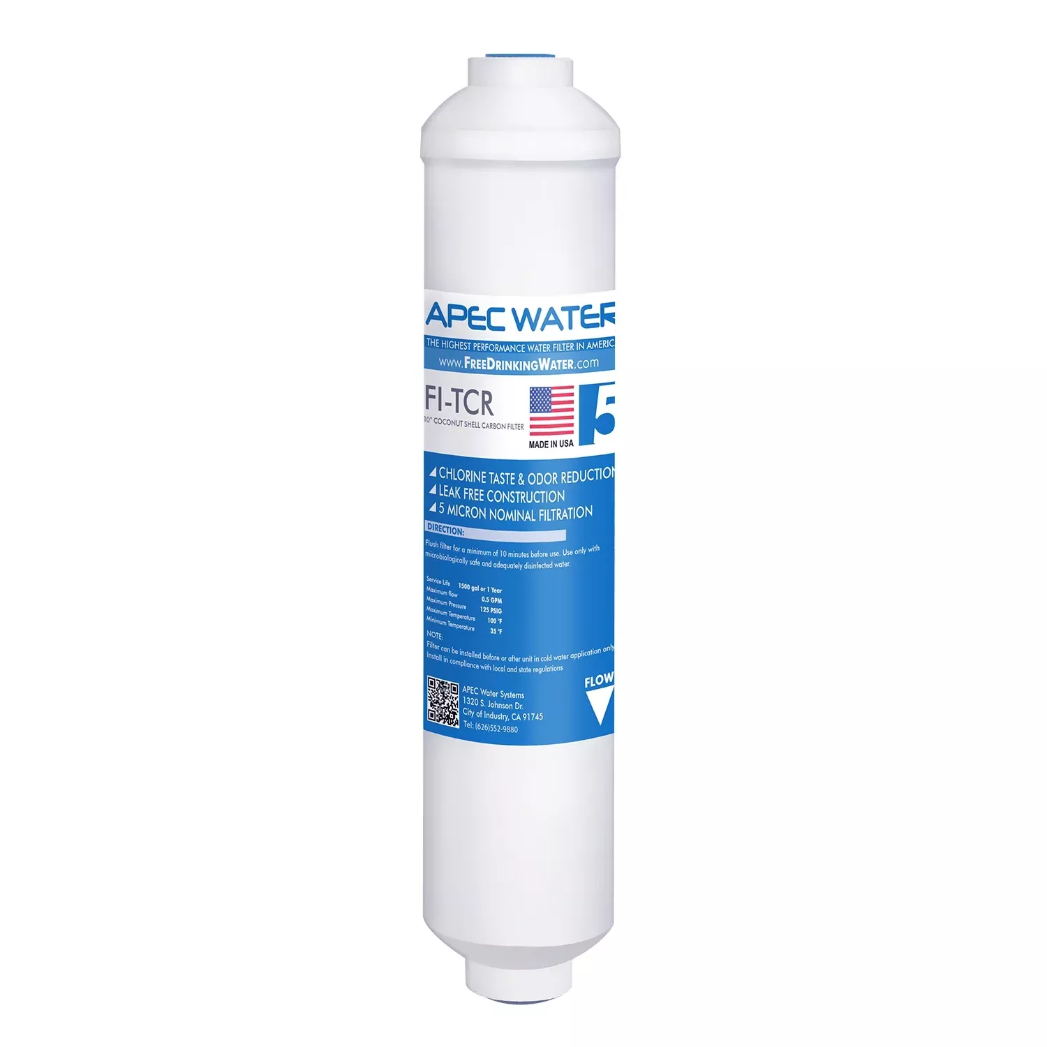 Coconut Shell GAC Carbon Post Filter Cartridge 10 Inch