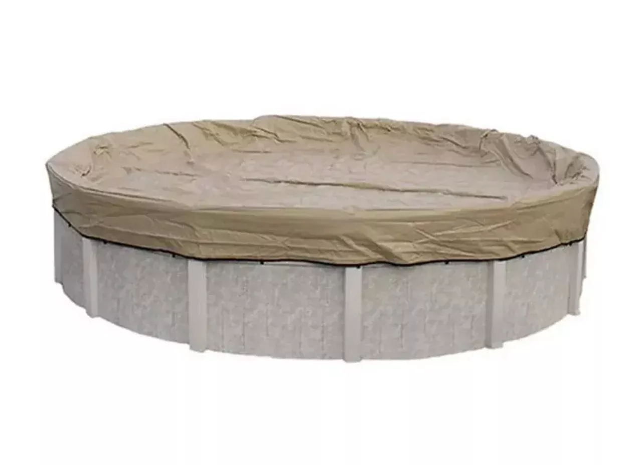 Cool Covers 24' Round Solid Winter Cover w/4' Overlap 8828ABB