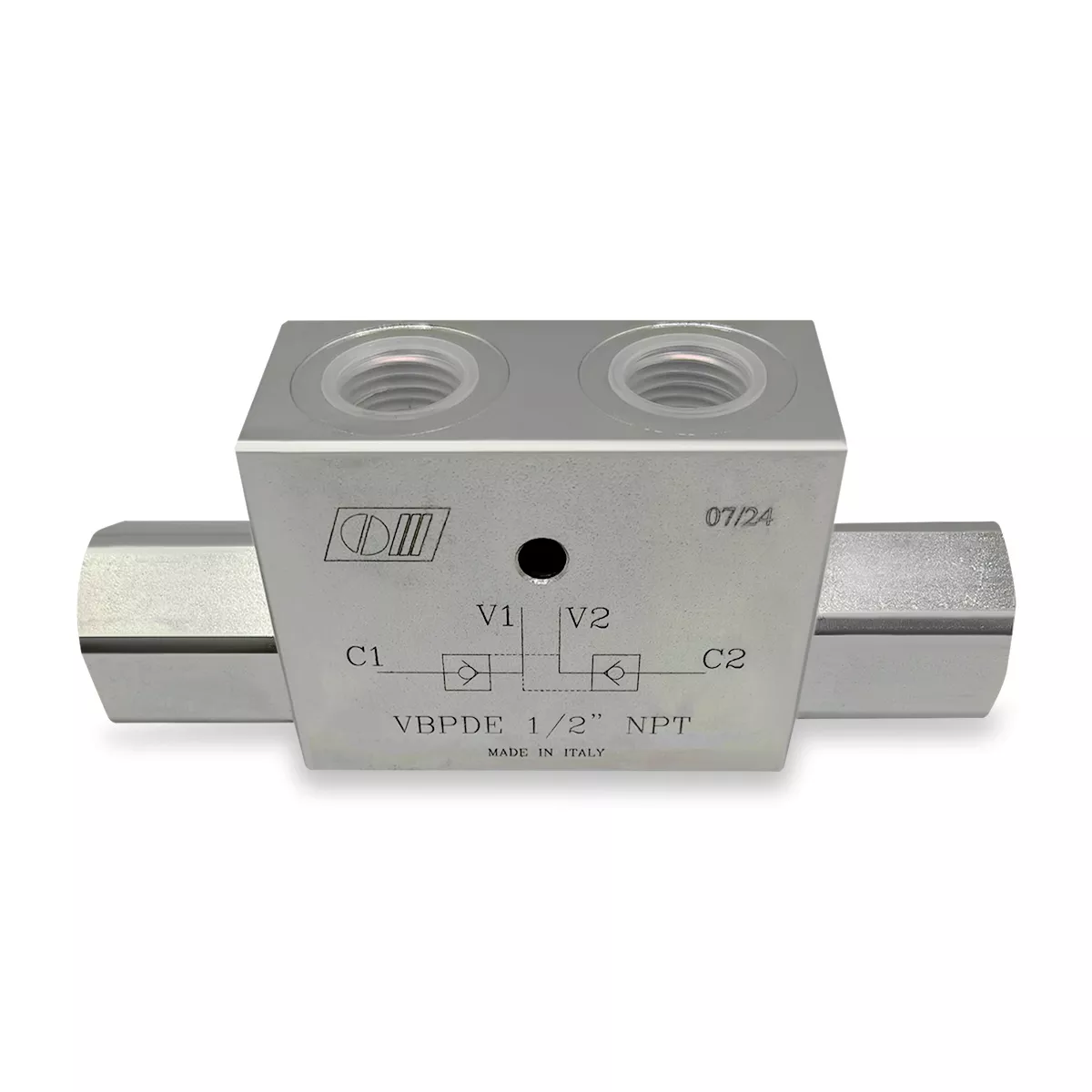 Double Pilot Operated Check Valve, 1/2" NPT, 18 GPM | Magister Hydraulics