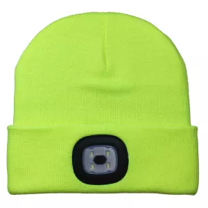 Eclipse Tools 902-596 LED Light Up Beanie, Yellow