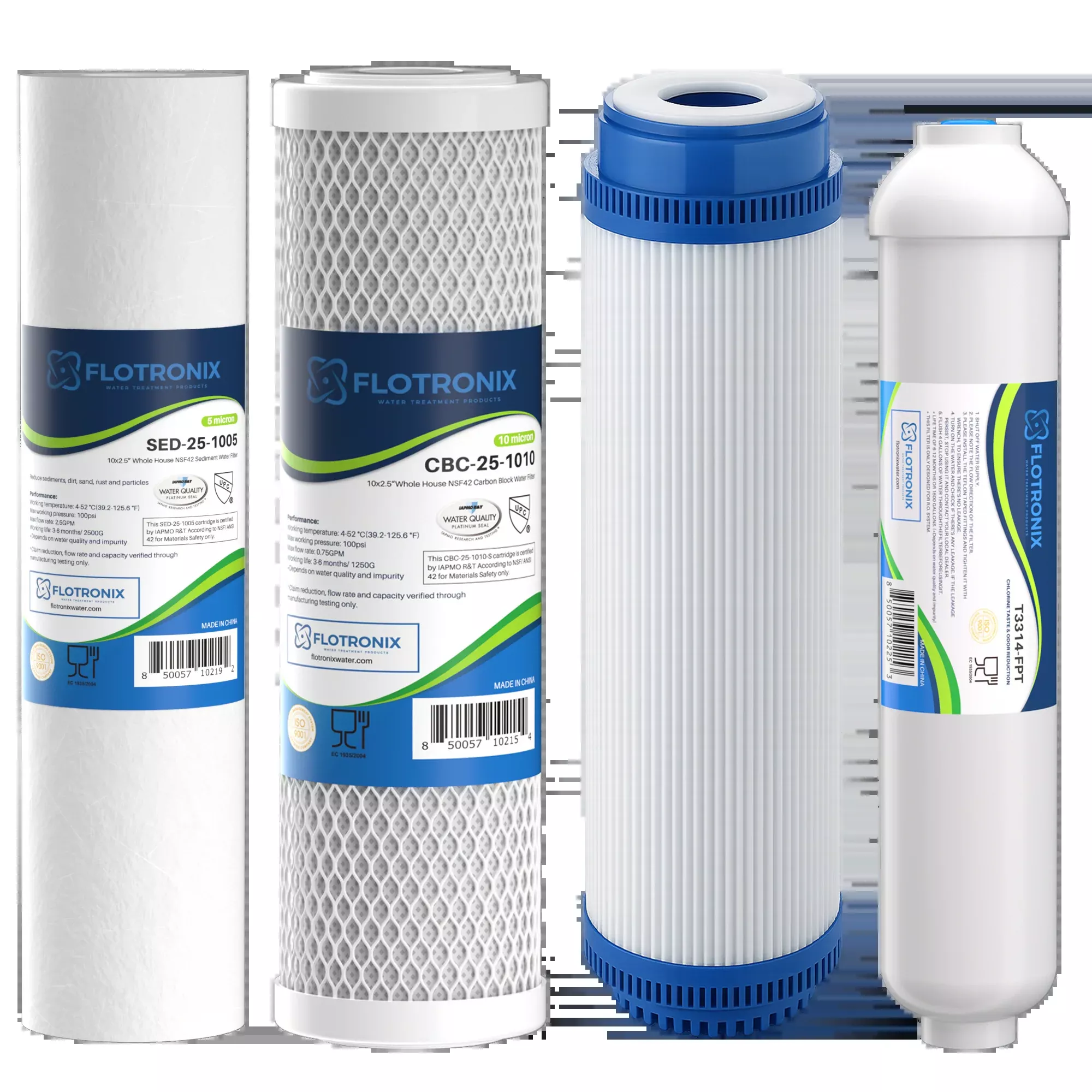 Flotronix Replacement Filter Set – Compatible with Hague H3000/H6000 Reverse Osmosis Systems
