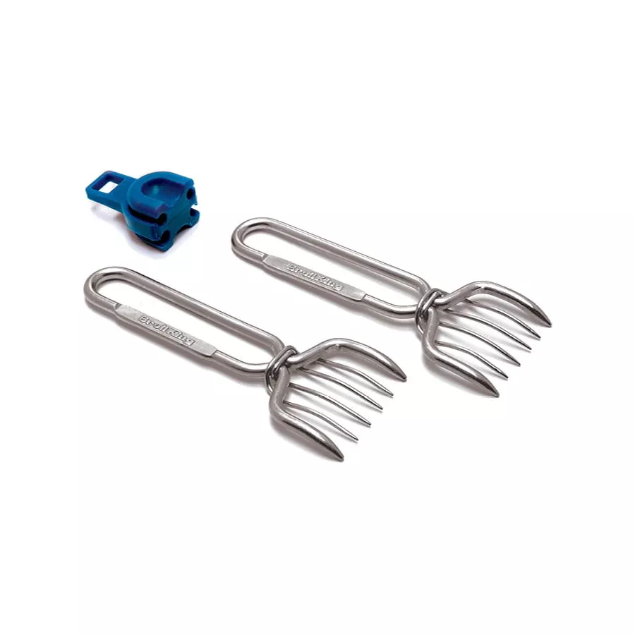 Fourchettes en acier pour viande