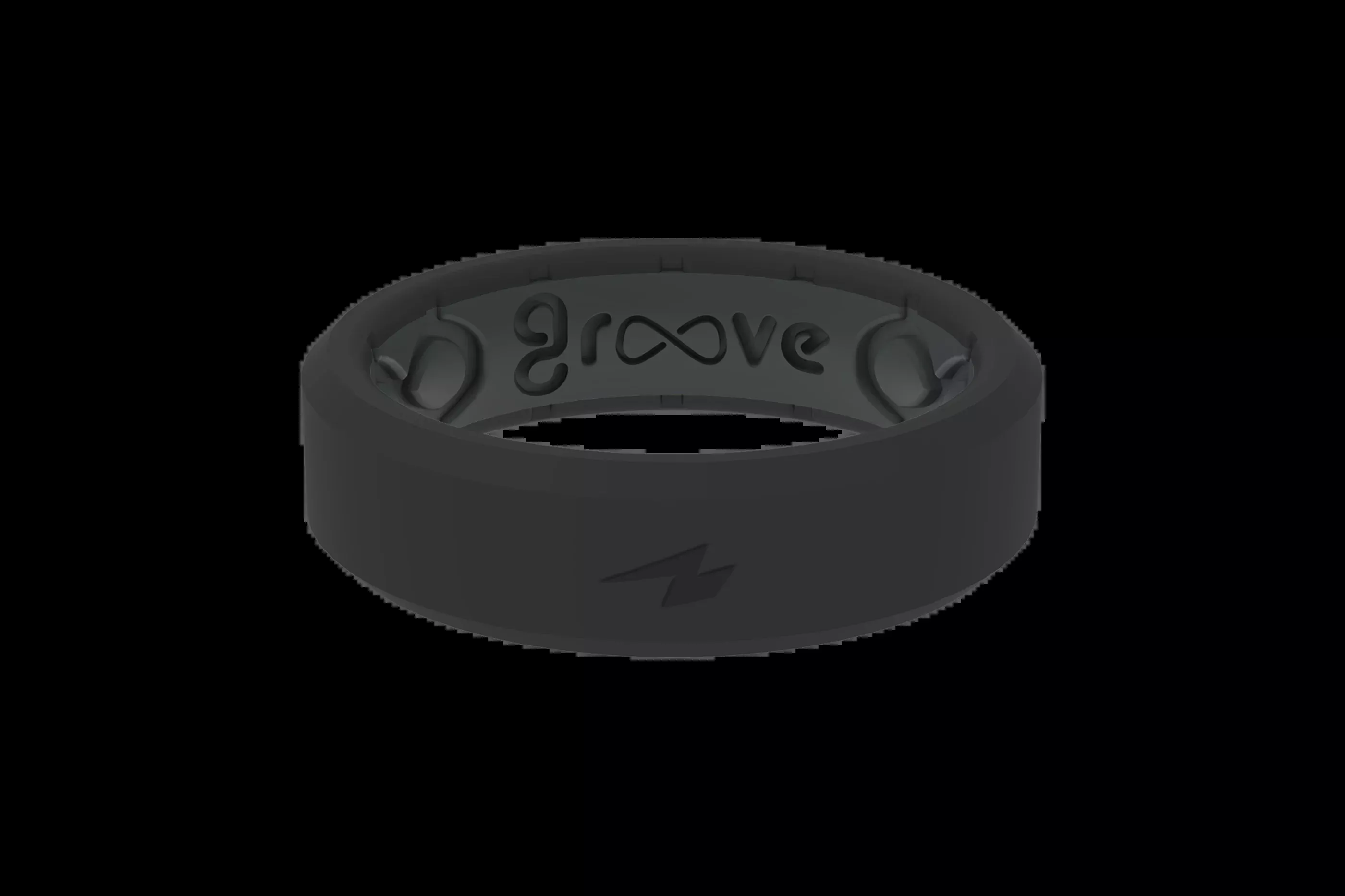 Groove RingZeus Midnight Black Thin