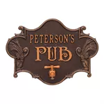 Hops and Barley Beer Pub Plaque
