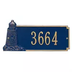 Lighthouse Rectangle Address Plaque - One Line