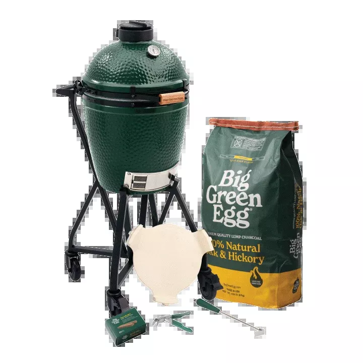 Medium Big Green Egg in an intEGGrated Nest+Handler Package