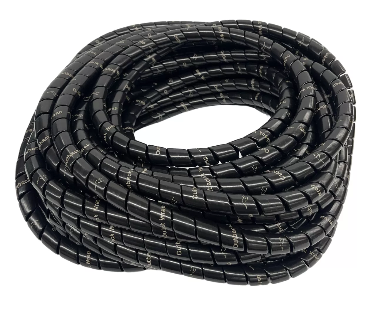 Outback Wrap | 15ft Black Python Hydraulic Hose Protector 13/16 inch (20mm)