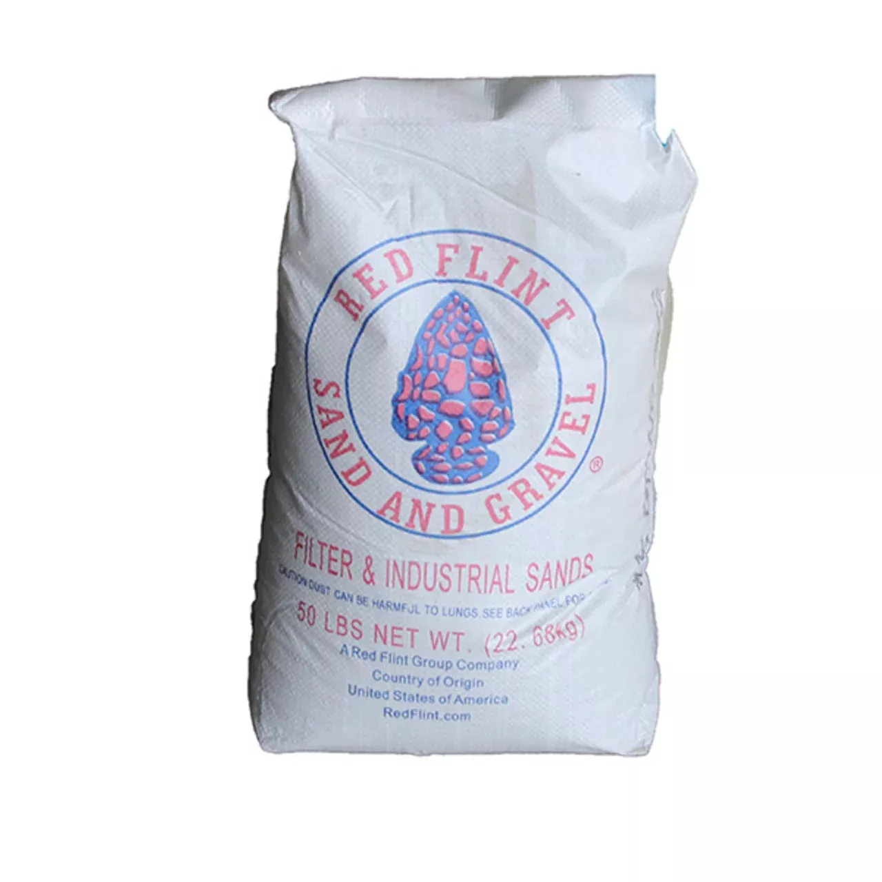Red Flint Filter Sand 50# Bag (Rectangle Bag)