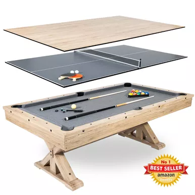 "The Rockford" 7' Multi-Game Table - without Benches