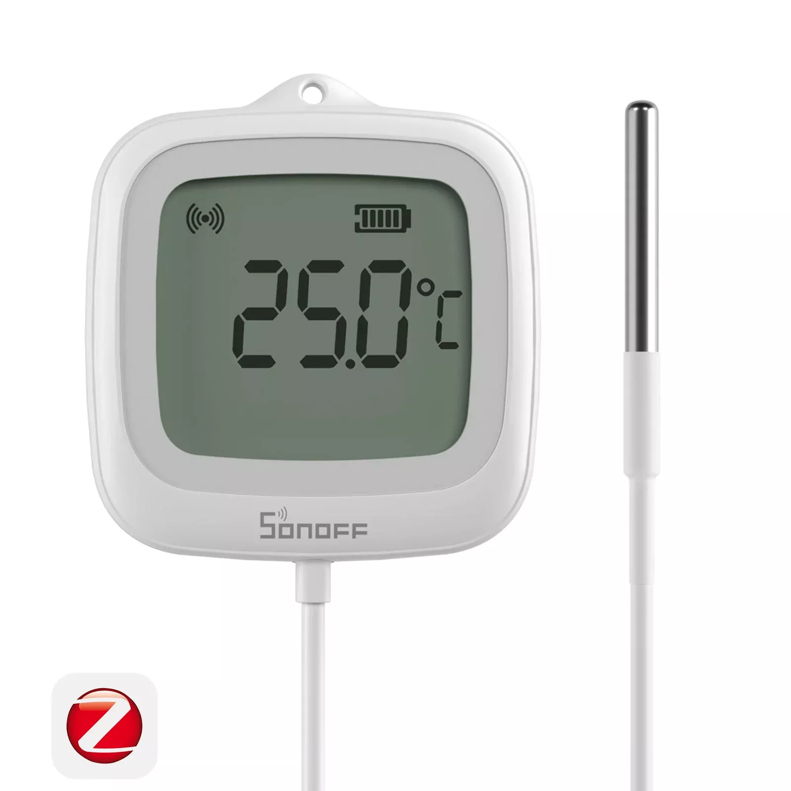 SONOFF SNZB-02LD IP65 Zigbee LCD Smart Thermometer (Probe Version)