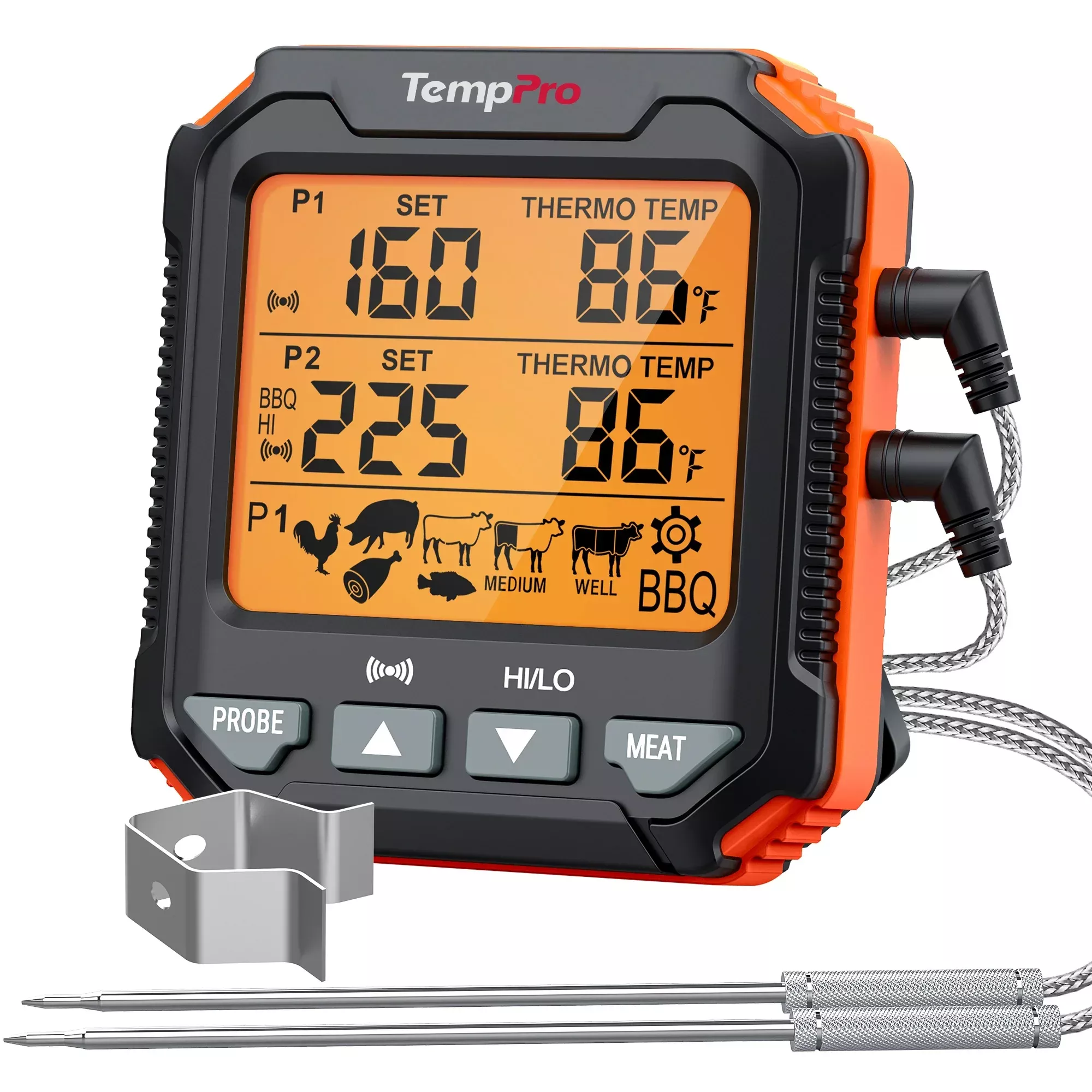 TempPro TP717 Leave-In Meat Thermometer - 2 Probes