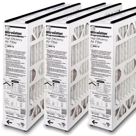 Ultravation 91-026 20x25x5 MERV 13 Filter 3-Pack
