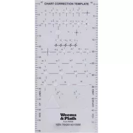 Weems & Plath Chart Correction Template - plastic