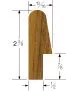 Whitecap 5' Teak Bunk Rail