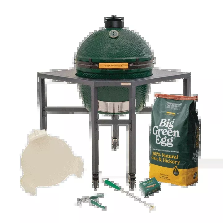 XL Big Green Egg in a Corner Modular Package